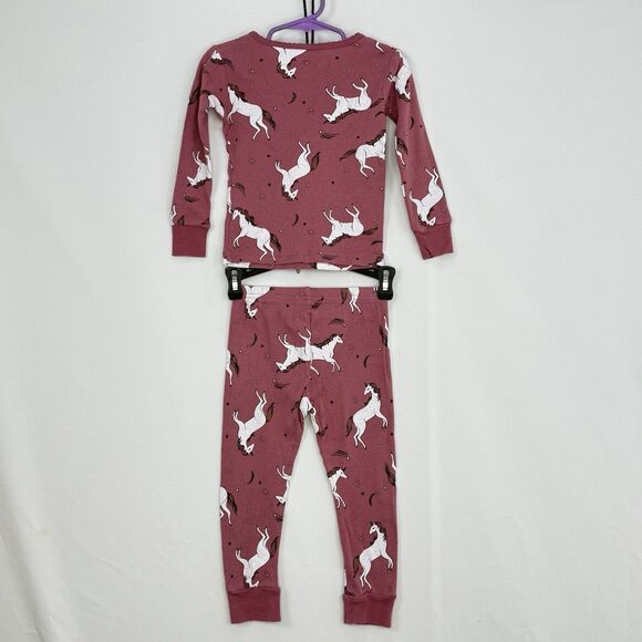 Carter's PJ Set Long Sleeve Shirt & Pants Set Unicorn Pink Girls Toddler 2T/2A - Picture 3 of 16